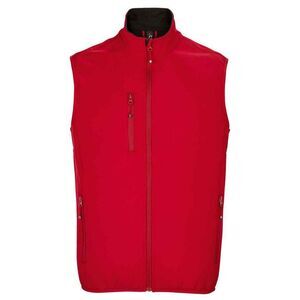 SOLS Mens Falcon Softshell Recycled Body Warmer / Pepper Red